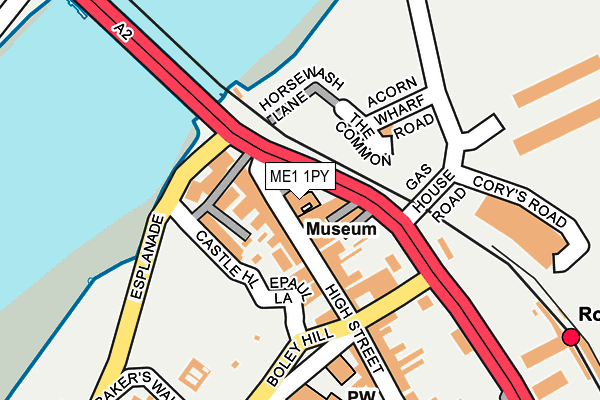 ME1 1PY map - OS OpenMap – Local (Ordnance Survey)