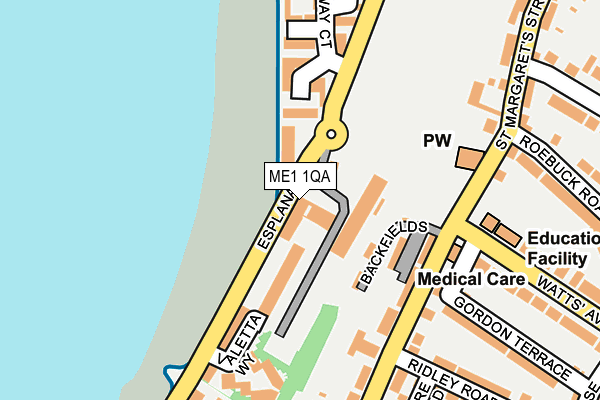 ME1 1QA map - OS OpenMap – Local (Ordnance Survey)