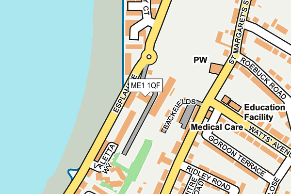 ME1 1QF map - OS OpenMap – Local (Ordnance Survey)