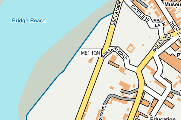 ME1 1QN map - OS OpenMap – Local (Ordnance Survey)