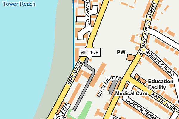 ME1 1QP map - OS OpenMap – Local (Ordnance Survey)