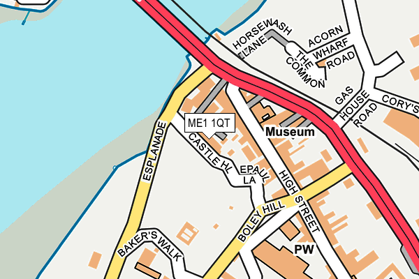 ME1 1QT map - OS OpenMap – Local (Ordnance Survey)