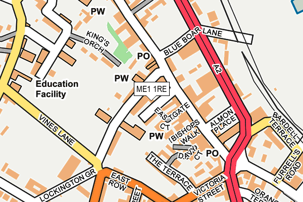 ME1 1RE map - OS OpenMap – Local (Ordnance Survey)