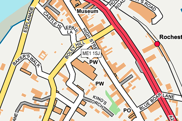 ME1 1SJ map - OS OpenMap – Local (Ordnance Survey)