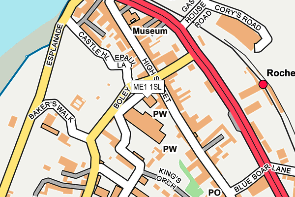 ME1 1SL map - OS OpenMap – Local (Ordnance Survey)