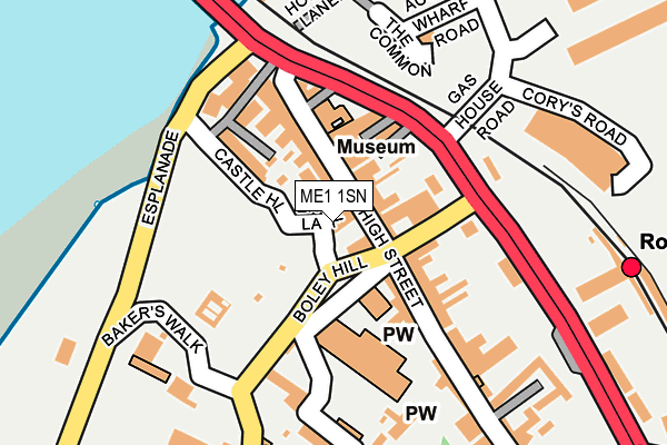 ME1 1SN map - OS OpenMap – Local (Ordnance Survey)