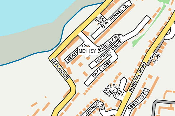 ME1 1SY map - OS OpenMap – Local (Ordnance Survey)