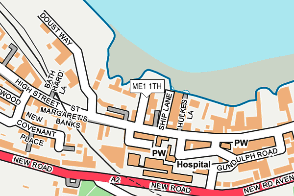 ME1 1TH map - OS OpenMap – Local (Ordnance Survey)