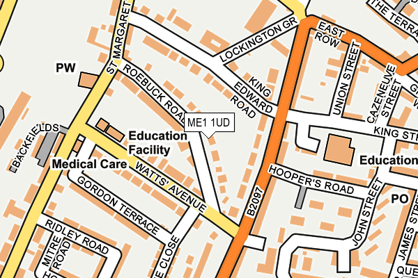 ME1 1UD map - OS OpenMap – Local (Ordnance Survey)