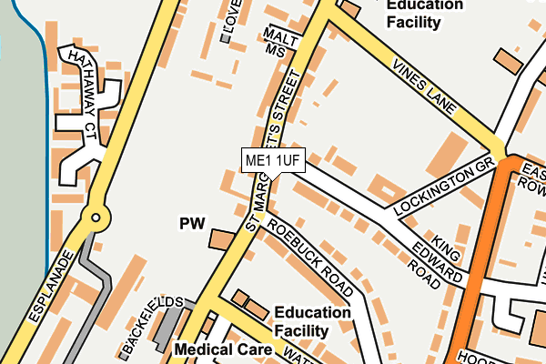 ME1 1UF map - OS OpenMap – Local (Ordnance Survey)