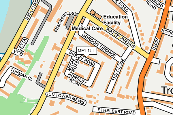 ME1 1UL map - OS OpenMap – Local (Ordnance Survey)