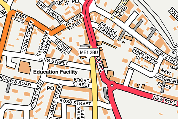 ME1 2BU map - OS OpenMap – Local (Ordnance Survey)