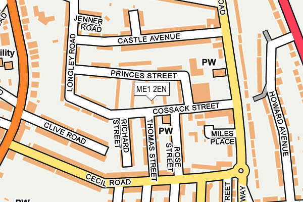 ME1 2EN map - OS OpenMap – Local (Ordnance Survey)