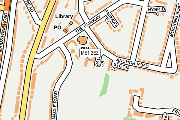 ME1 2EZ map - OS OpenMap – Local (Ordnance Survey)