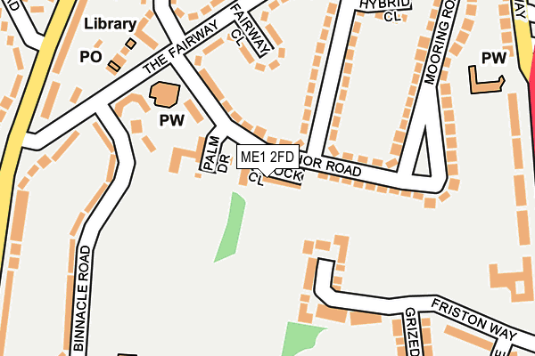 ME1 2FD map - OS OpenMap – Local (Ordnance Survey)