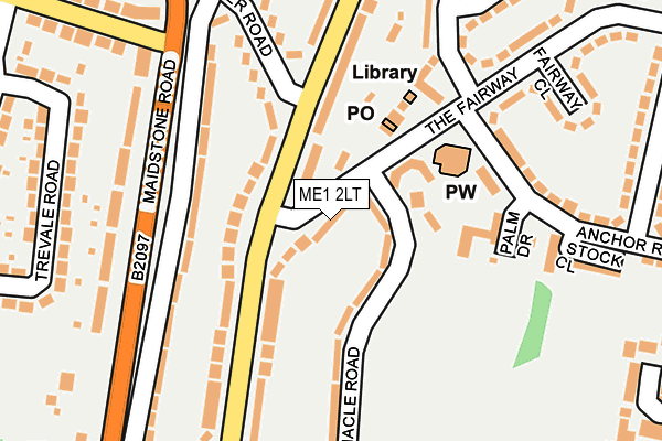 ME1 2LT map - OS OpenMap – Local (Ordnance Survey)