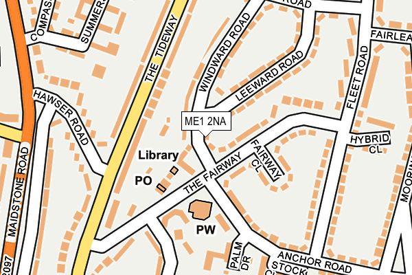 ME1 2NA map - OS OpenMap – Local (Ordnance Survey)