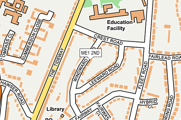 ME1 2ND map - OS OpenMap – Local (Ordnance Survey)