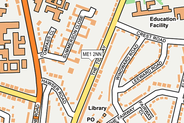 ME1 2NN map - OS OpenMap – Local (Ordnance Survey)