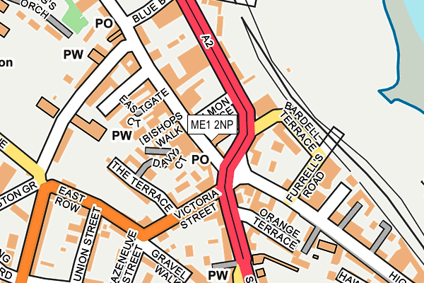 ME1 2NP map - OS OpenMap – Local (Ordnance Survey)