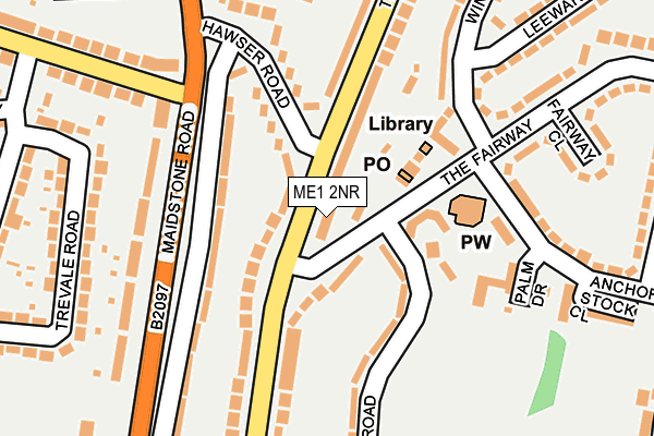 ME1 2NR map - OS OpenMap – Local (Ordnance Survey)