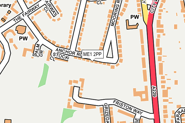 ME1 2PP map - OS OpenMap – Local (Ordnance Survey)