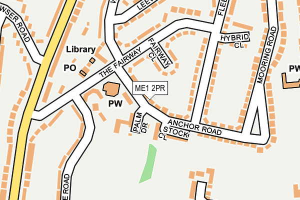 ME1 2PR map - OS OpenMap – Local (Ordnance Survey)