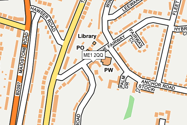 ME1 2QQ map - OS OpenMap – Local (Ordnance Survey)