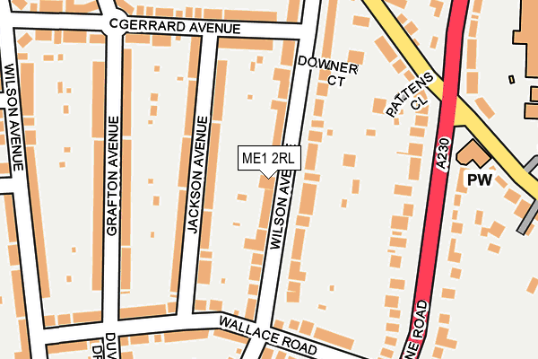 ME1 2RL map - OS OpenMap – Local (Ordnance Survey)