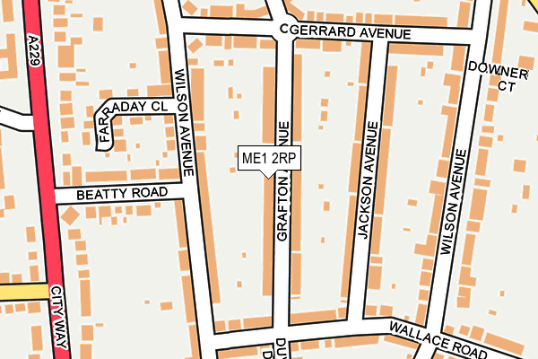 ME1 2RP map - OS OpenMap – Local (Ordnance Survey)