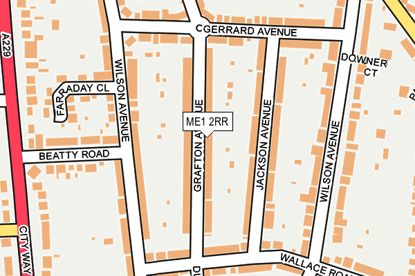 ME1 2RR map - OS OpenMap – Local (Ordnance Survey)
