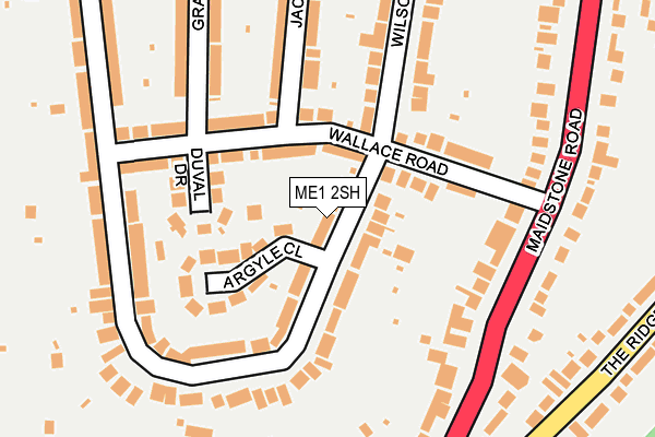 ME1 2SH map - OS OpenMap – Local (Ordnance Survey)