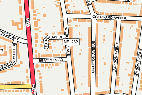 ME1 2SP map - OS OpenMap – Local (Ordnance Survey)