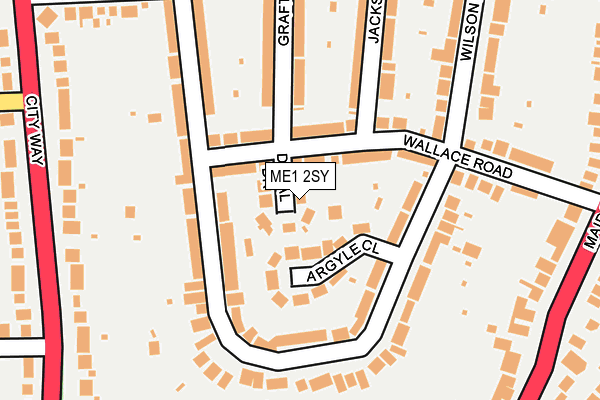 ME1 2SY map - OS OpenMap – Local (Ordnance Survey)