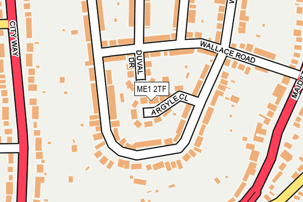 ME1 2TF map - OS OpenMap – Local (Ordnance Survey)