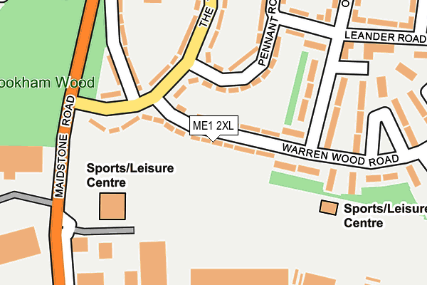 ME1 2XL map - OS OpenMap – Local (Ordnance Survey)