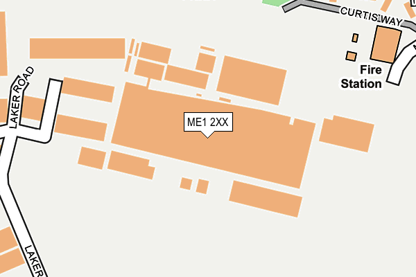 ME1 2XX map - OS OpenMap – Local (Ordnance Survey)