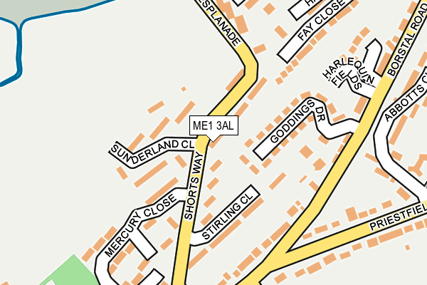 ME1 3AL map - OS OpenMap – Local (Ordnance Survey)