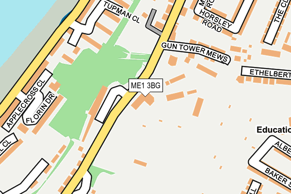 ME1 3BG map - OS OpenMap – Local (Ordnance Survey)