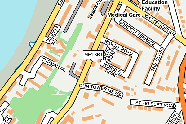 ME1 3BJ map - OS OpenMap – Local (Ordnance Survey)