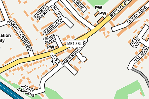 ME1 3BL map - OS OpenMap – Local (Ordnance Survey)