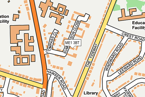 ME1 3BT map - OS OpenMap – Local (Ordnance Survey)
