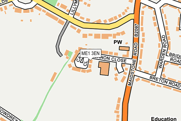ME1 3EN map - OS OpenMap – Local (Ordnance Survey)