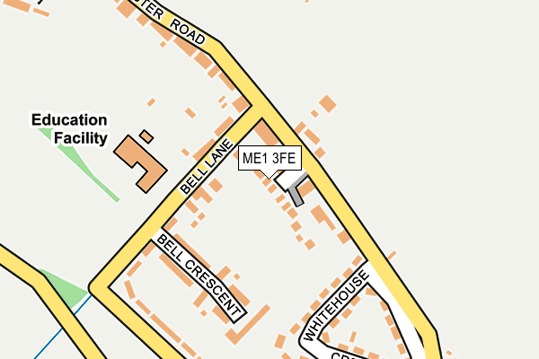 ME1 3FE map - OS OpenMap – Local (Ordnance Survey)