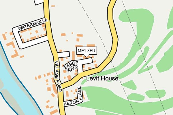 ME1 3FU map - OS OpenMap – Local (Ordnance Survey)