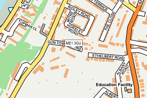 ME1 3GU map - OS OpenMap – Local (Ordnance Survey)
