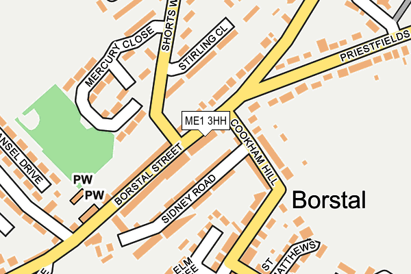 ME1 3HH map - OS OpenMap – Local (Ordnance Survey)