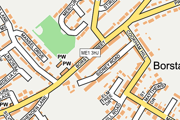 ME1 3HJ map - OS OpenMap – Local (Ordnance Survey)
