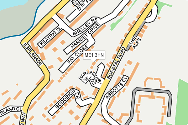 ME1 3HN map - OS OpenMap – Local (Ordnance Survey)