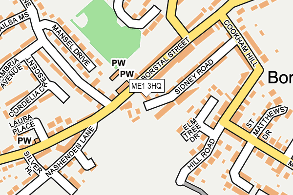ME1 3HQ map - OS OpenMap – Local (Ordnance Survey)
